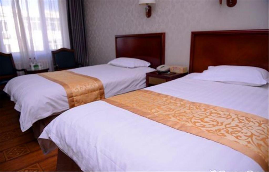 Двухместный (Двухместный номер Делюкс с 2 отдельными кроватями), GreenTree Inn Heilongjiang Harbin Zhongyang Street Business Hotel