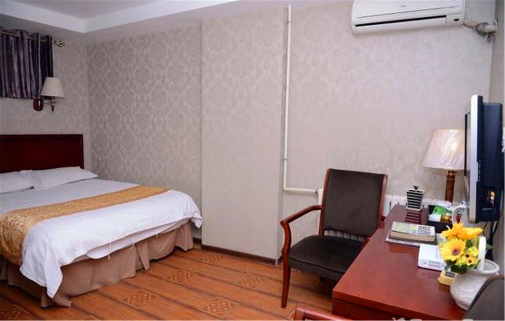 Двухместный (Двухместный номер «А» с 1 кроватью без окон), GreenTree Inn Heilongjiang Harbin Zhongyang Street Business Hotel