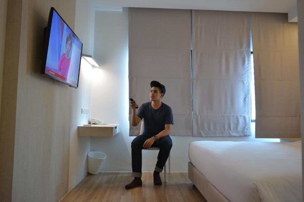 Двухместный (Бюджетный двухместный номер с 1 кроватью), Rezt Bangkok