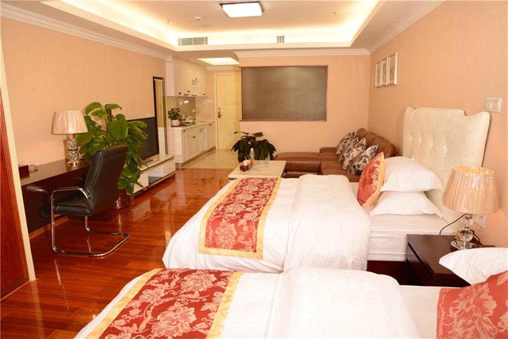 Двухместный (Двухместный номер Делюкс с 2 отдельными кроватями), Guangzhou Boman Apartment Zhengjia Huanshi Branch