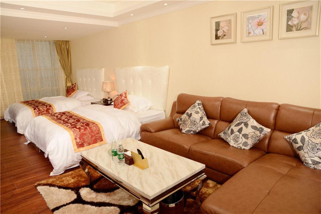 Двухместный (Двухместный номер Делюкс с 2 отдельными кроватями), Guangzhou Boman Apartment Zhengjia Huanshi Branch