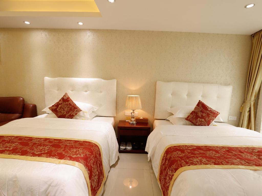 Двухместный (Двухместный номер Делюкс с 2 отдельными кроватями), Guangzhou Pengman Apartment Zhengjia Huanshi Branch