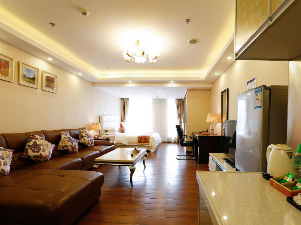 Двухместный (Номер Делюкс с кроватью размера «queen-size»), Guangzhou Boman Apartment Zhengjia Huanshi Branch