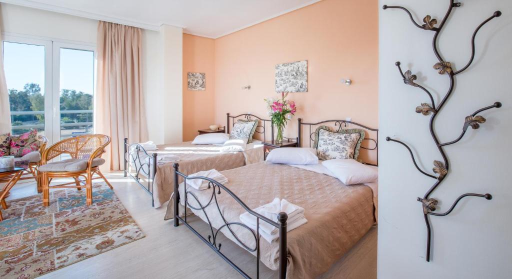 Семейный (Семейный номер с видом на море), Minavra Hotel