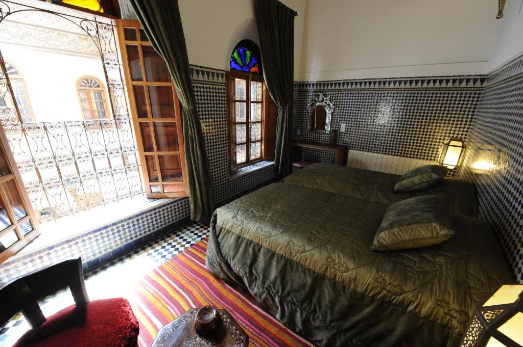 Двухместный (Двухместный номер с 2 отдельными кроватями Qrakeb), Riad Au 20 Jasmins