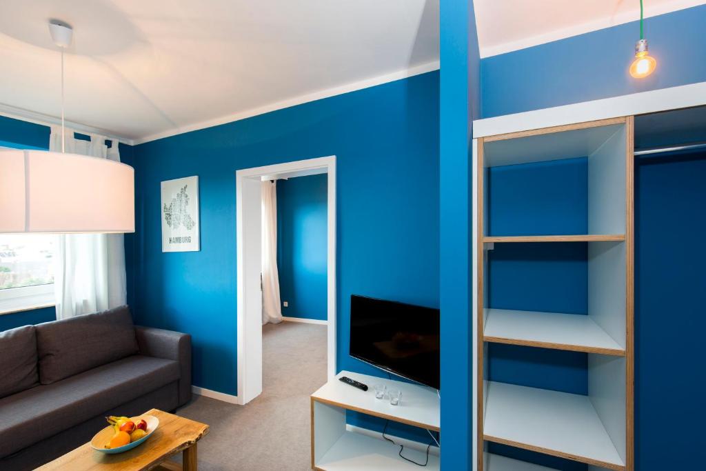 Апартаменты (Апартаменты Medium Plus с видом на гавань), Boardinghouse St.Pauli