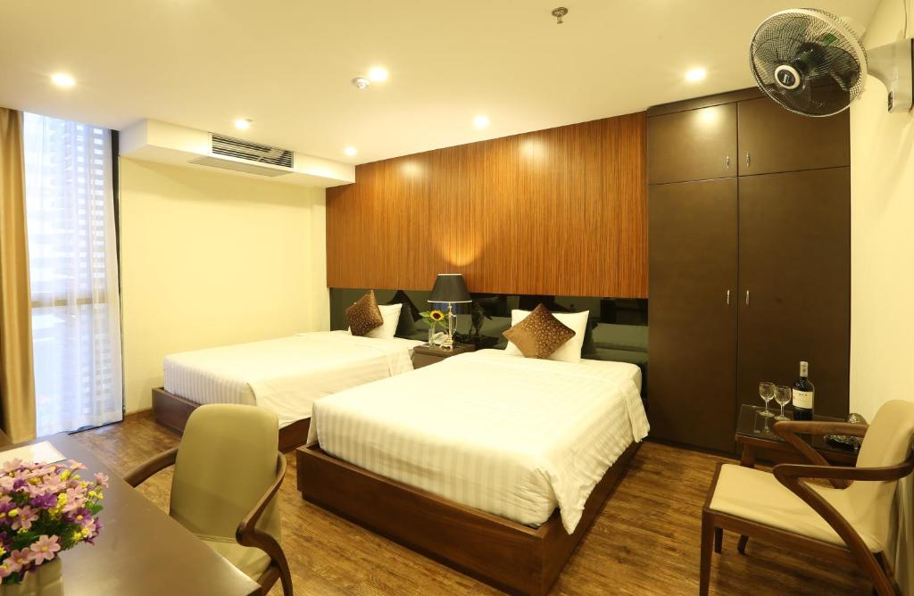 Двухместный (Двухместный номер Делюкс с 2 отдельными кроватями), Au Viet Hotel