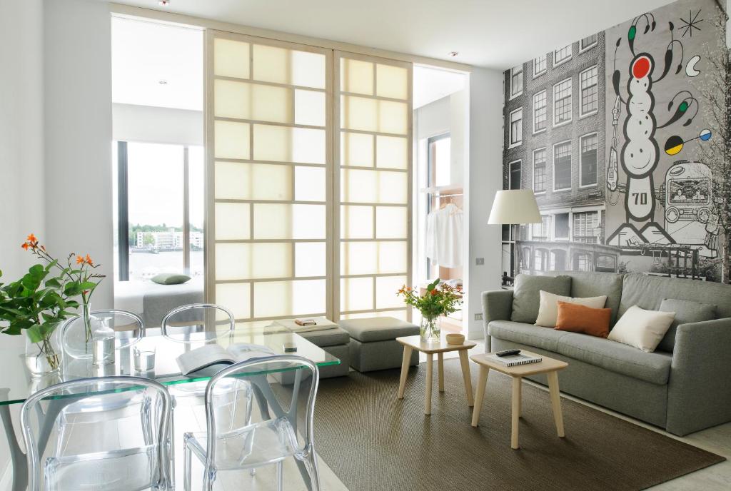 Апартаменты (Апартаменты с 2 спальнями и видом на реку), Eric Vökel Boutique Apartments - Amsterdam Suites