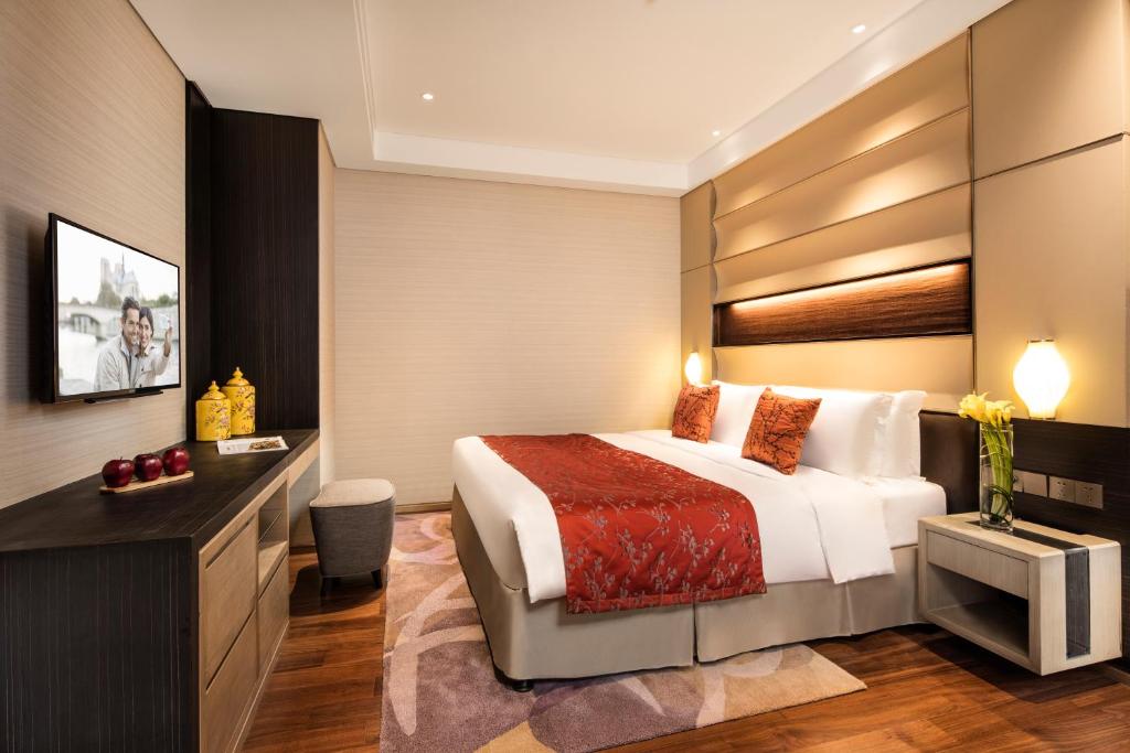 Апартаменты (Номер Делюкс с 2 спальнями - 4 завтрака), Ascott Central Wuxi