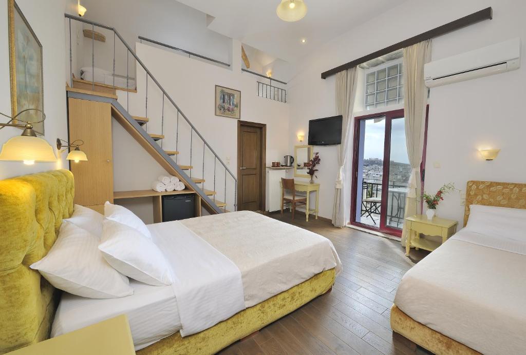 Семейный (Семейный номер, вид на Акрополь), Dryades Hotel