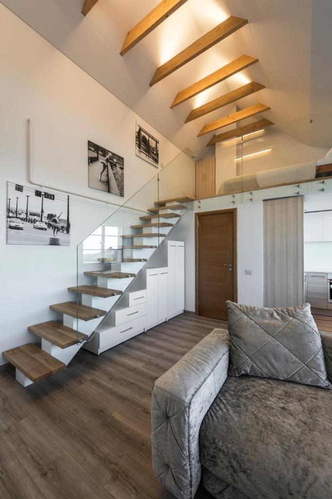 Студио (Роскошный номер-студио с видом на реку), King Mindaugas Apartments