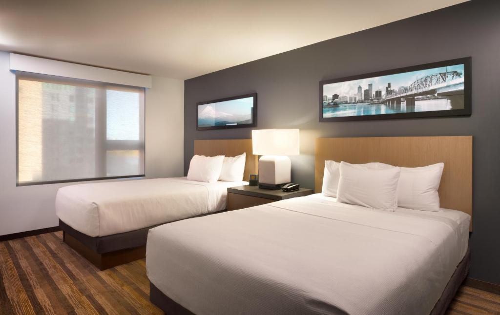 Семейный (Номер с 1 спальней с 2 кроватями размера «queen-size»), Hyatt House Portland / Downtown
