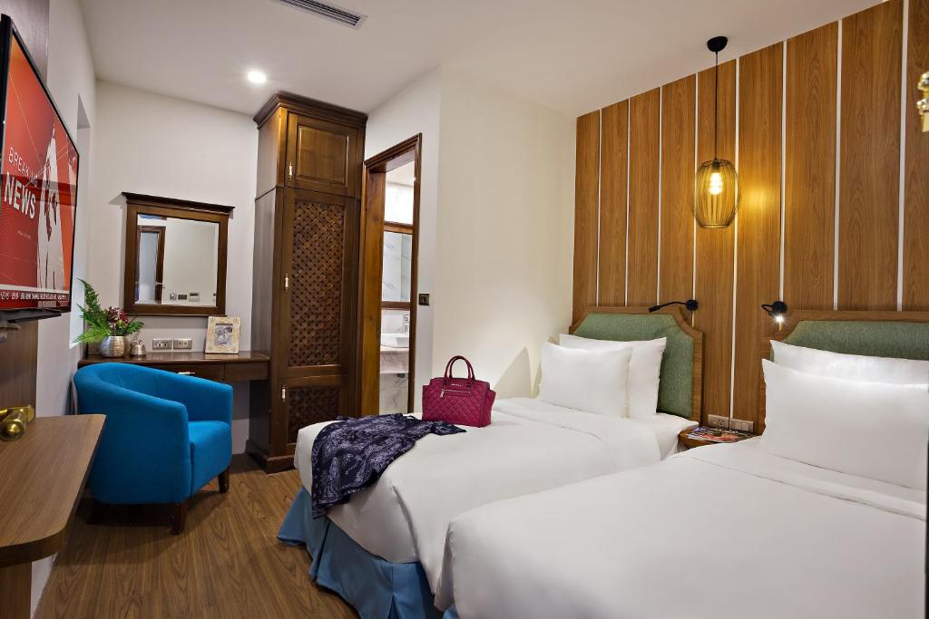 Двухместный (Двухместный номер Делюкс с 2 отдельными кроватями), Maro Hotel