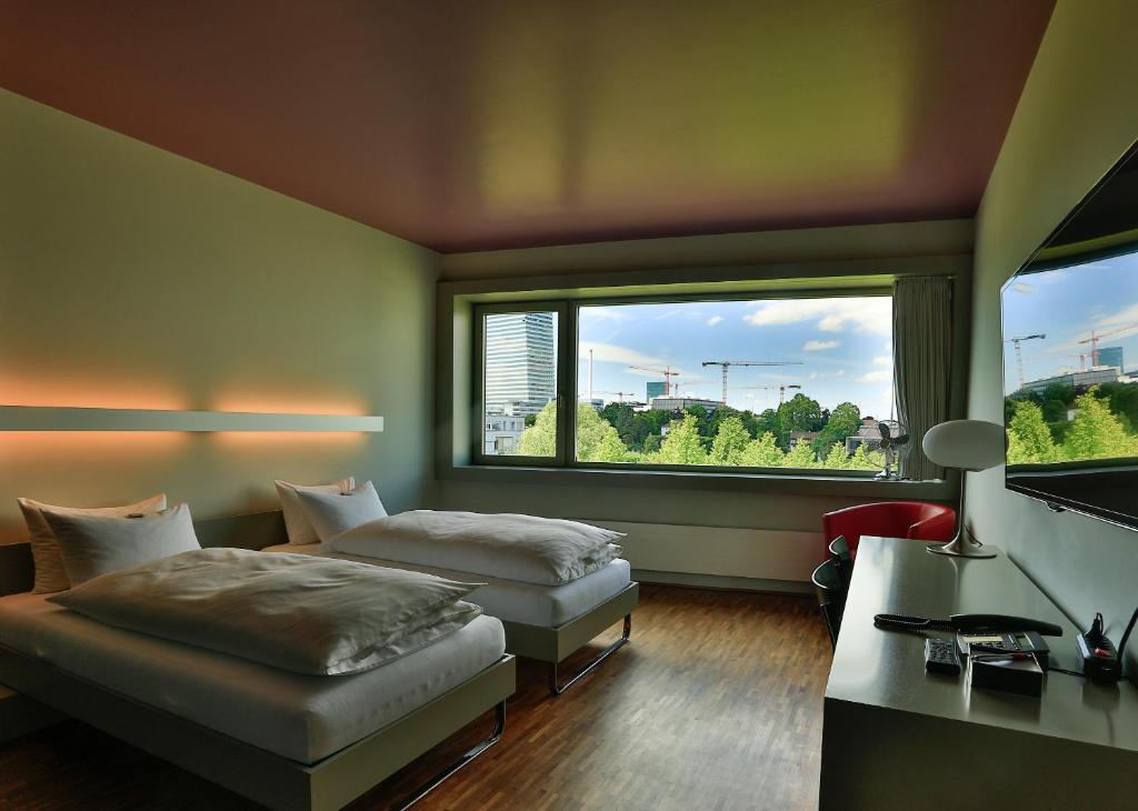 Двухместный (Двухместный номер с 1 кроватью и видом на реку), Dasbreitehotel am Rhein