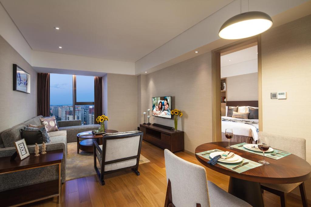 Апартаменты (Номер Делюкс с 2 спальнями), Somerset Xindicheng Xi'an