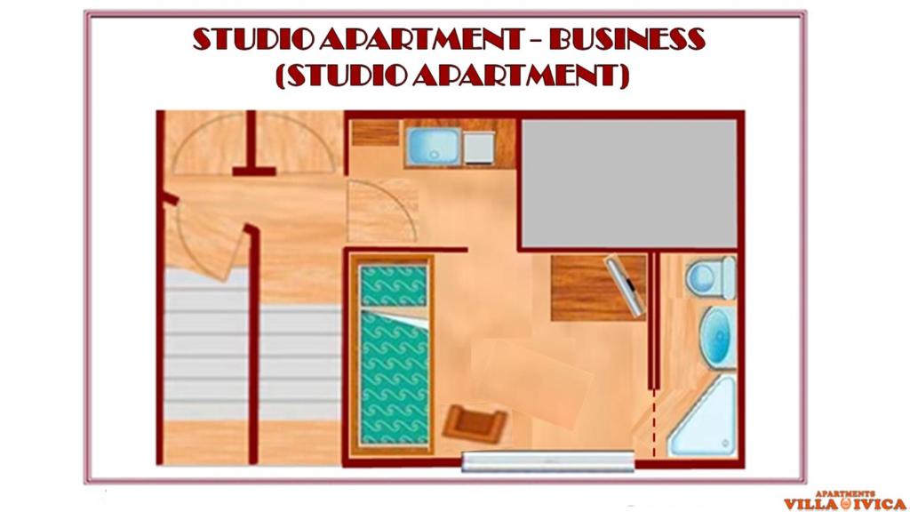 Апартаменты (Апартаменты-студио эконом-класса), Apartments Villa Ivica