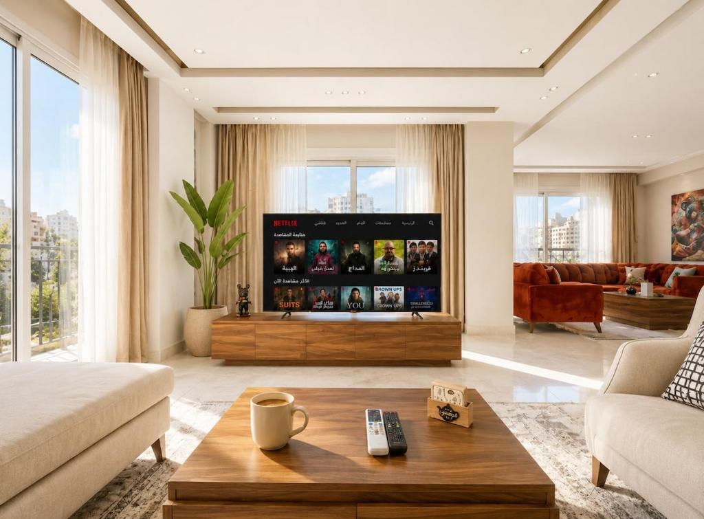 Bright 3BR Nasr City Stay Balcony and BBQ - Tap to explore photos