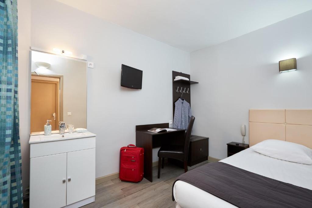 Одноместный (Одноместный номер с общей ванной комнатой), Hôtel Viator