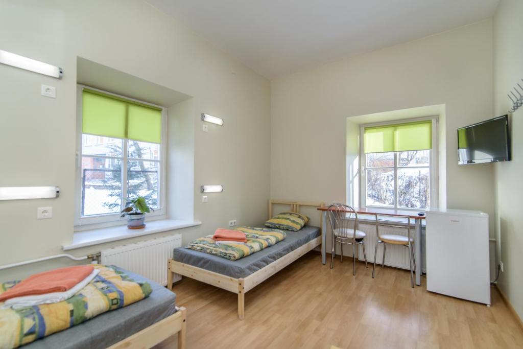 Трехместный (Трехместный номер с общей ванной комнатой), Hostel Filaretai