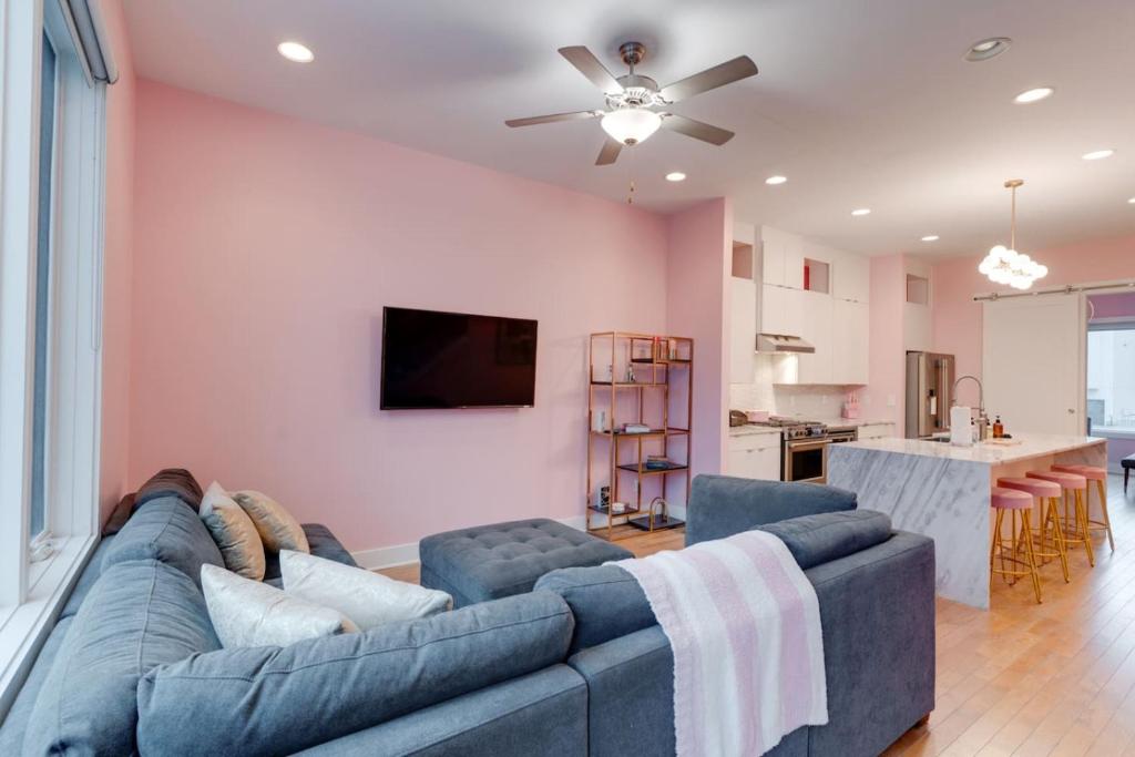 The Pink Palace, Rooftop Deck, Bachelorette HQ - Tap to explore photos