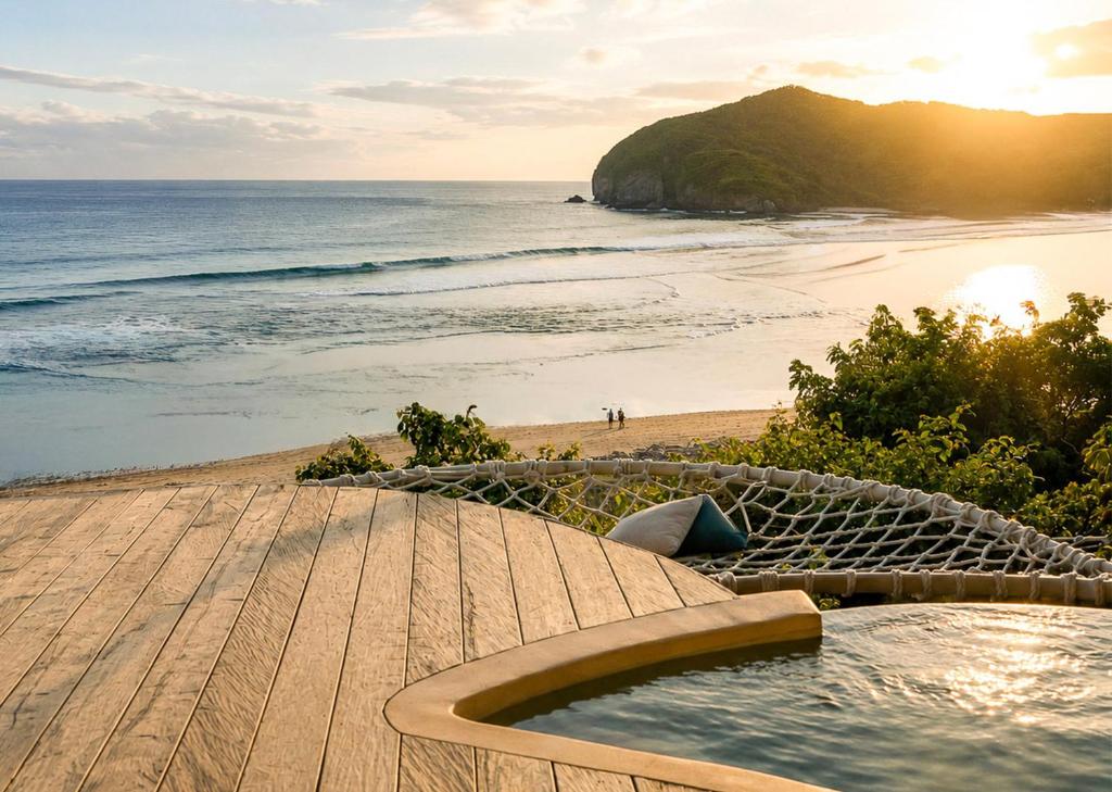 Kini Resort - Luxury Beachfront Bamboo Resort - Tap to explore photos