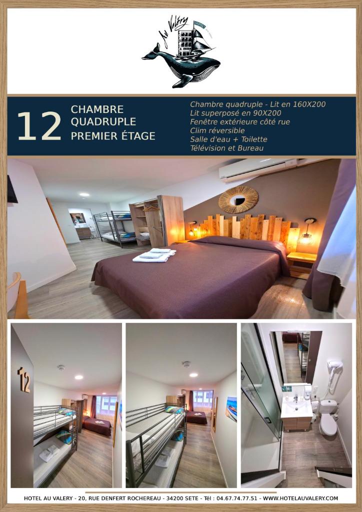 Hôtel Au Valéry Room Type - Quadruple Room