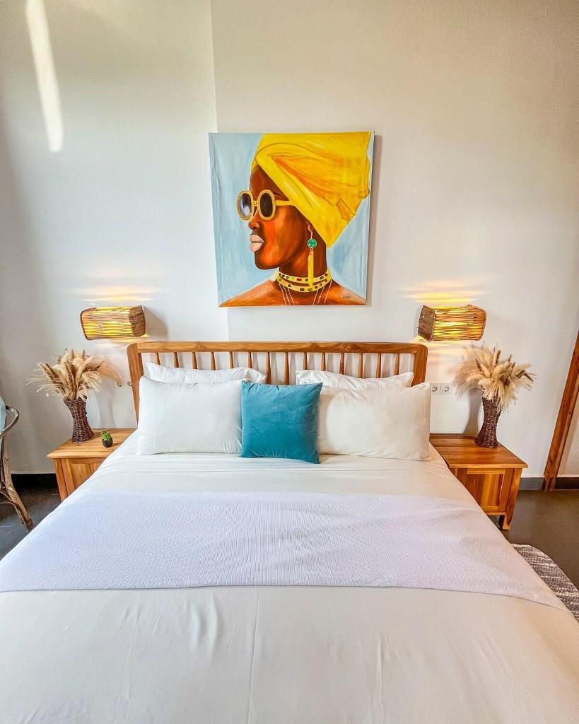 Stylish flat with balcony & pool at Paje Beach
