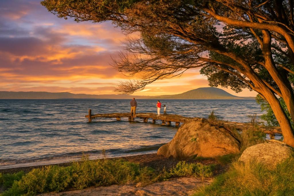 Zodiac Bay Lake Retreat Rotorua - Tap to explore photos
