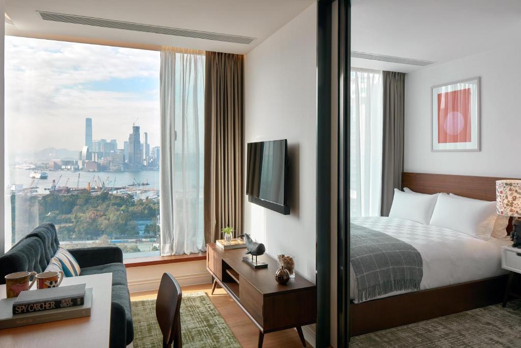 Апартаменты (Стандартные апартаменты с 1 спальней и видом на гавань), Little Tai Hang