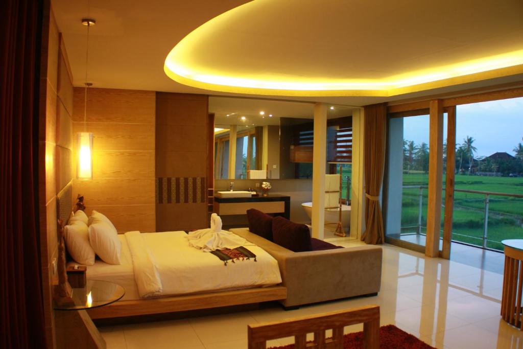 Вилла (Вилла с 1 спальней, собственным бассейном и видом на рисовое поле), Ubud Greenfields By Caviar Class