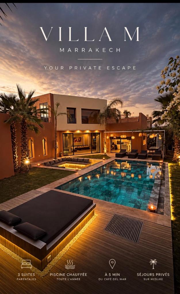 Villa M Piscine chauffée, Hammam sans vis à vis Marrakech, Al Haouz