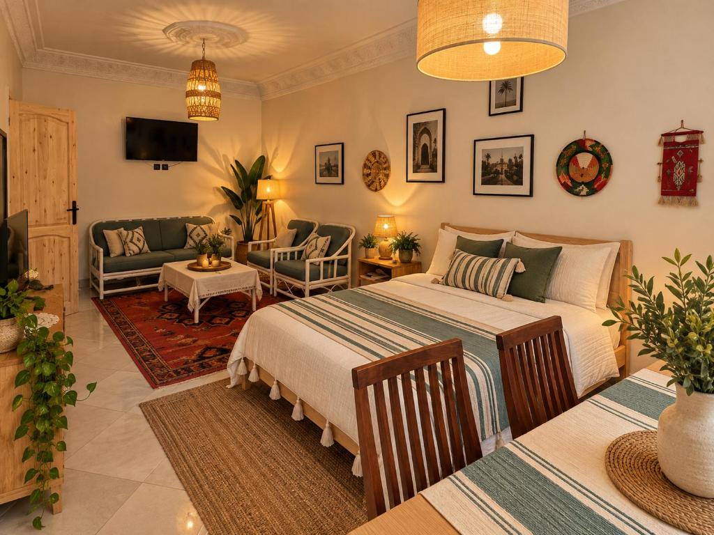Art riad au bord de la mer Room Type - Double Room with Shared Bathroom