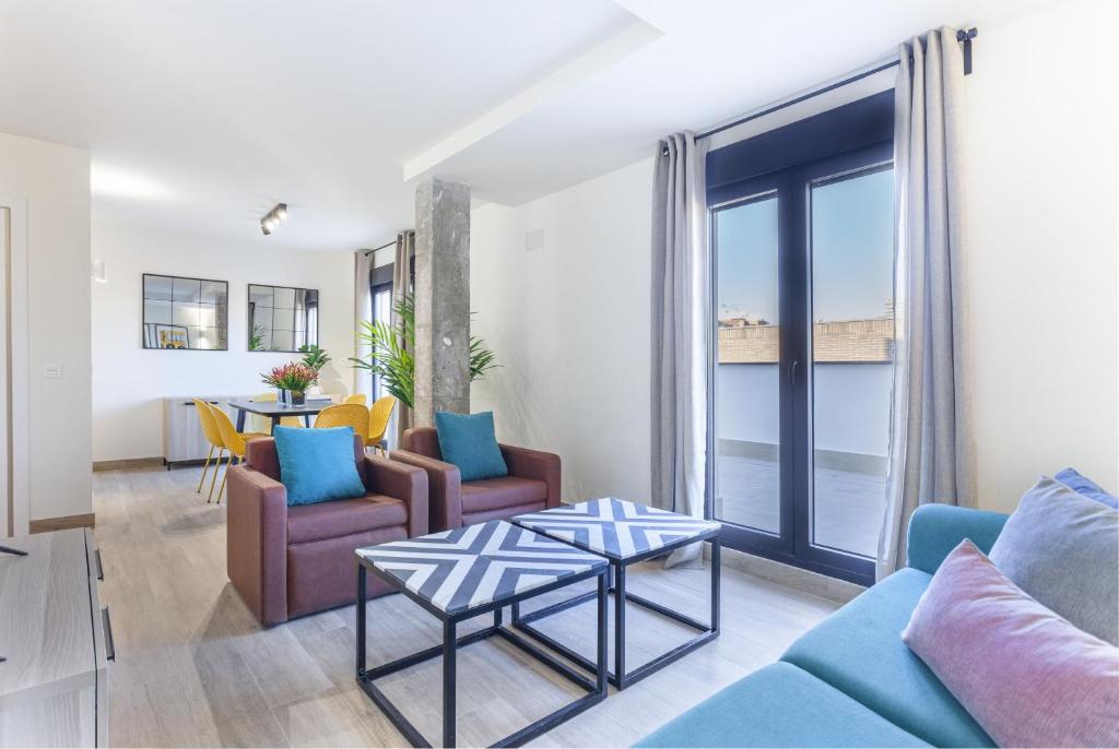 Antonio Lopez en Madrid Room Type - Three-Bedroom Apartment XVII with terrace 