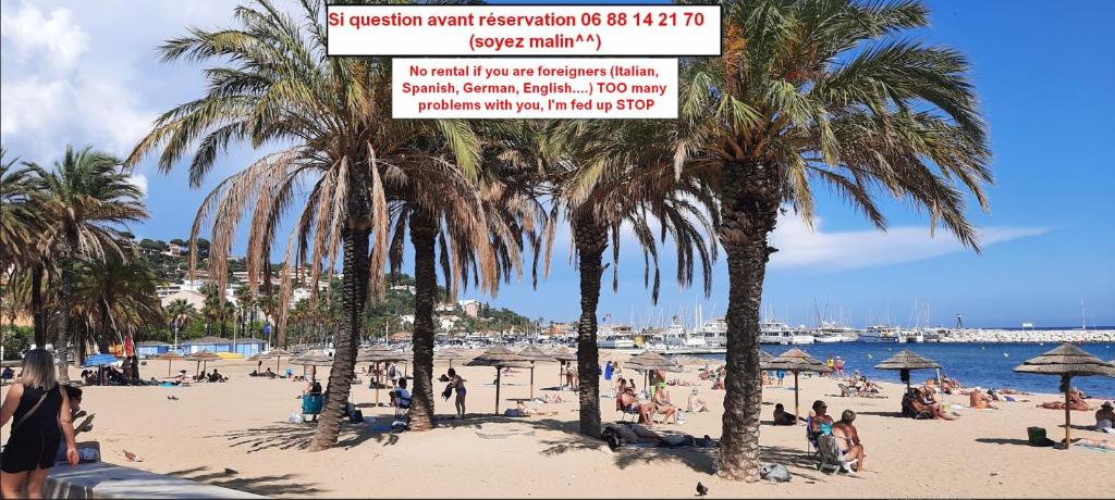 Studio lavandou climatisation avec parking privé proche mer Room Type - Studio with Terrace