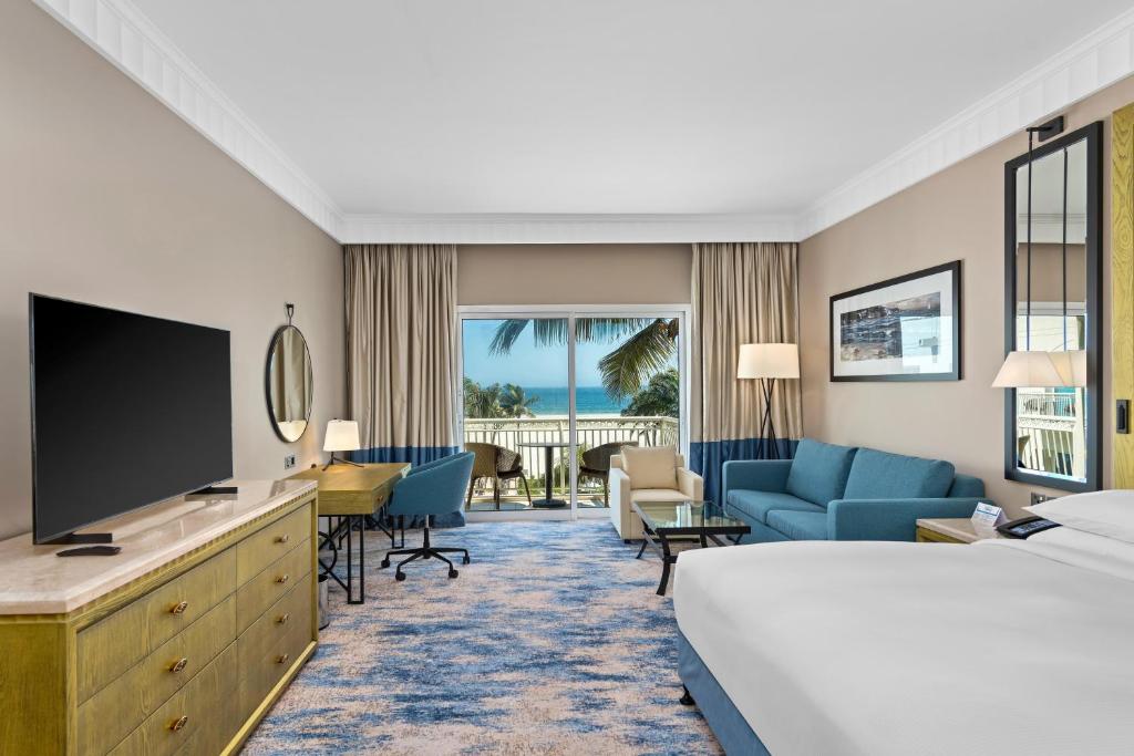 Hilton Salalah Resort Room Type - King Deluxe Room with Balcony and Sea View
