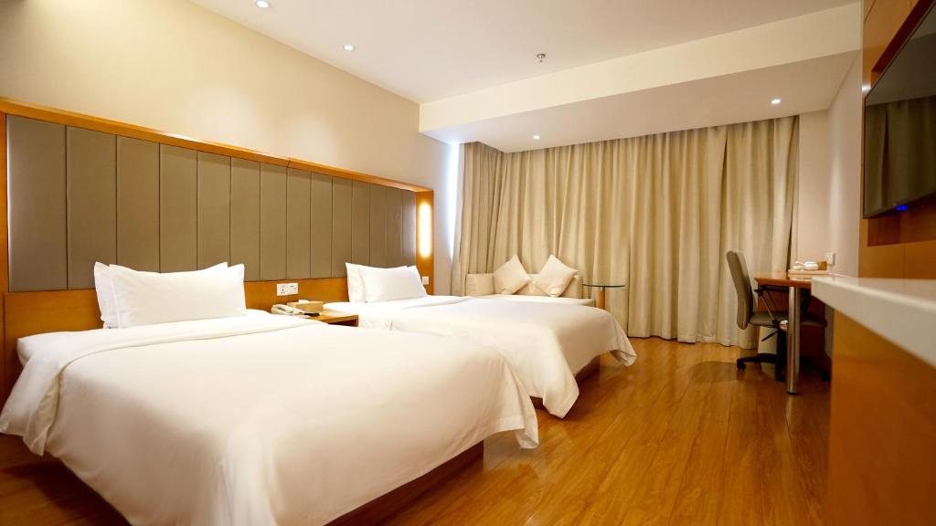 Двухместный (Zero Pressure - Двухместный номер с 2 отдельными кроватями), JI Hotel Shanghai Railway Station West Tianmu Road