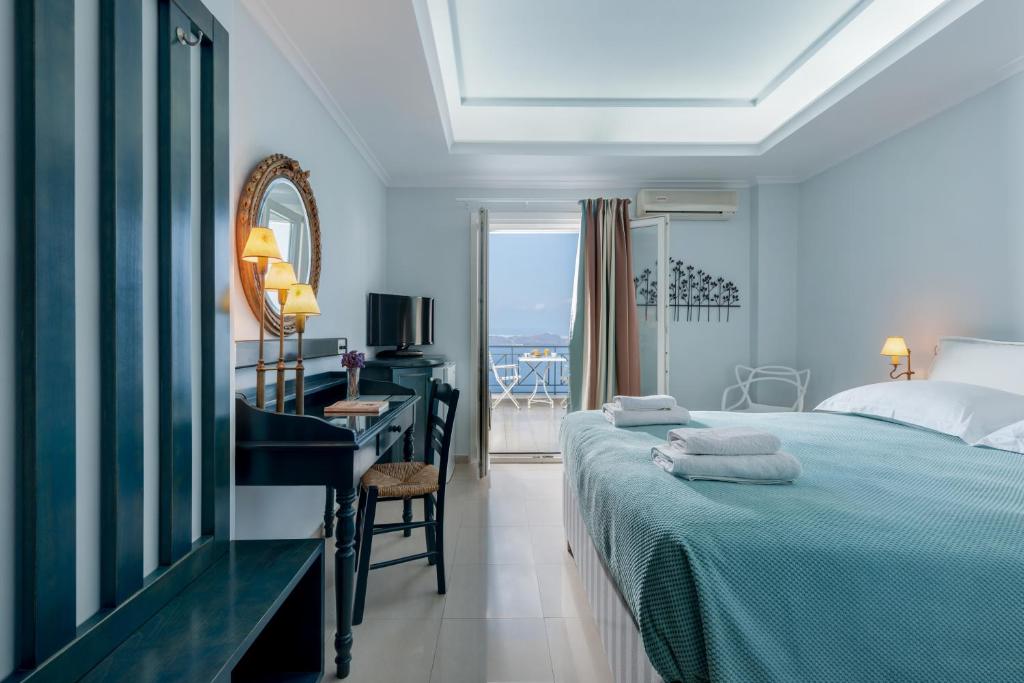 Одноместный (Одноместный номер с видом на кальдеру), Hotel Villa Renos