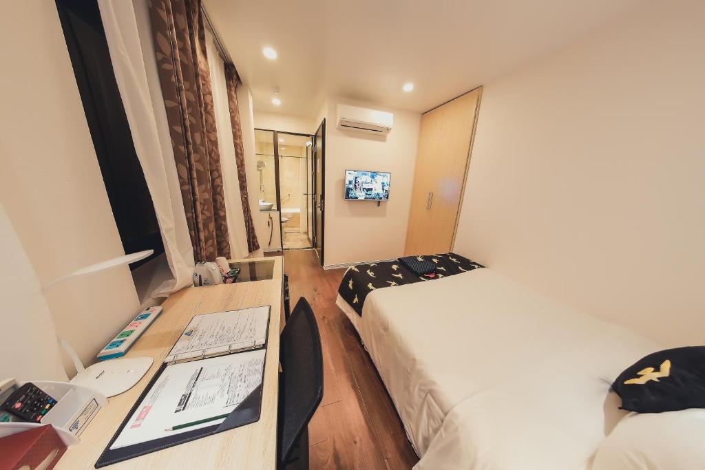 Двухместный (Двухместный номер Делюкс с 1 кроватью), Momizi Business Hotel