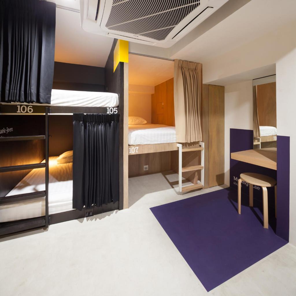 Номер (Кровать в общем номере для мужчин и женщин с 7 кроватями.), The BOB hostel