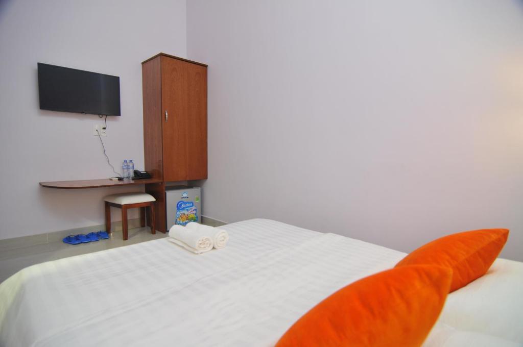Двухместный (Двухместный номер Делюкс с 1 кроватью и ванной), Chau Tran Hotel