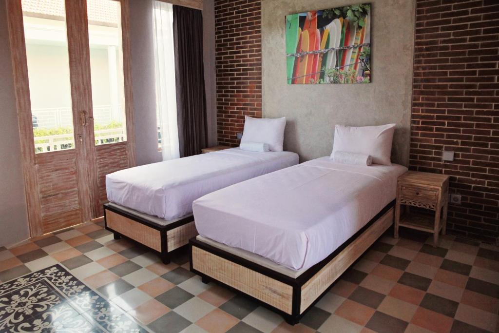 Двухместный (Двухместный номер с 2 отдельными кроватями), Mojosurf Camp Canggu