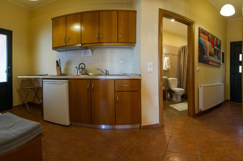 Kitchen, Petros Penthouse in Parga