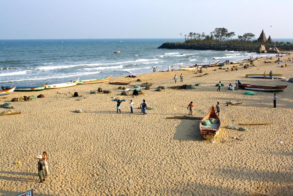Beach, Arun Cottages in Mamallapuram