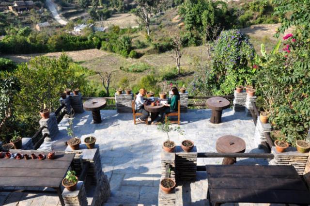 Balcony/terrace, Gaun Ghar Hotel in Bandipur
