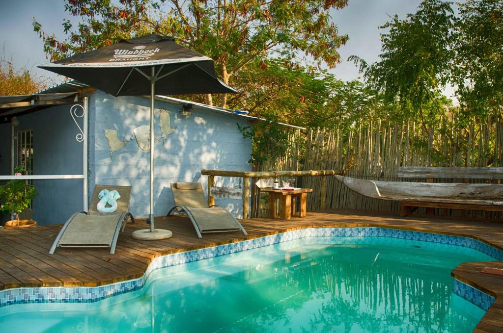Swimming pool, The Old House in Kasane