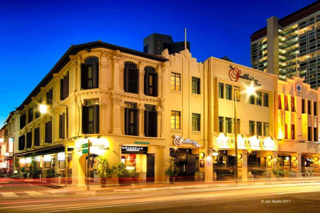 Exterior view, The Southbridge Hotel in Singapore