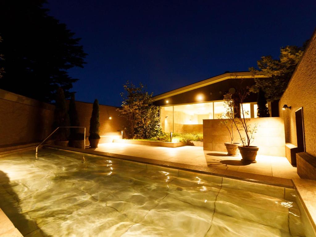 Open air bath, Le Grand Kyu Karuizawa in Karuizawa