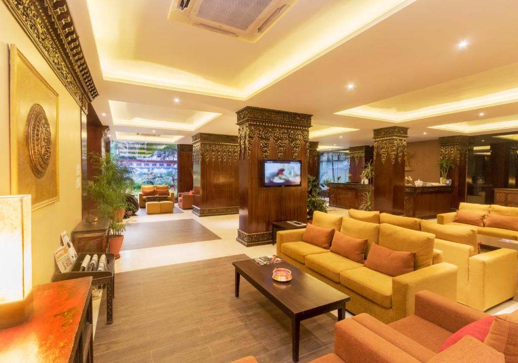 Lobby, Hotel Tibet International in Kathmandu
