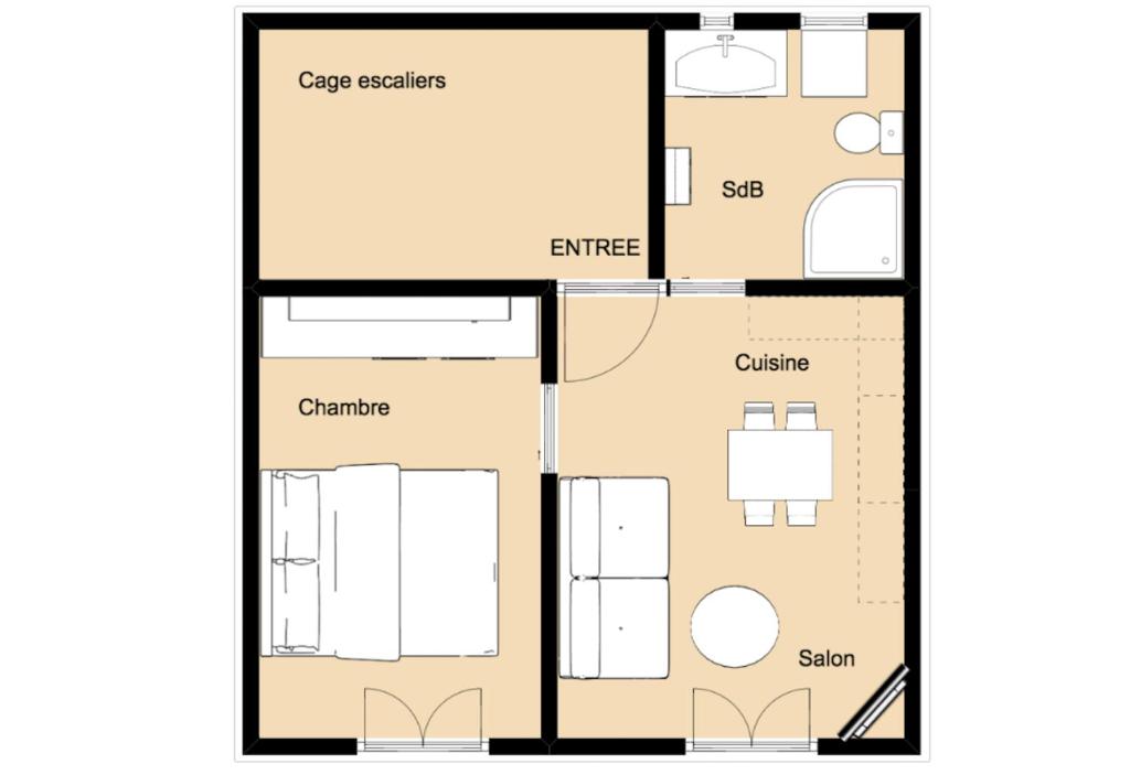 Les Meublés de Luchon - La Perle Bleue - Centre Luchon, Beau T2, 2 à 4 personnes, Wifi - 2
