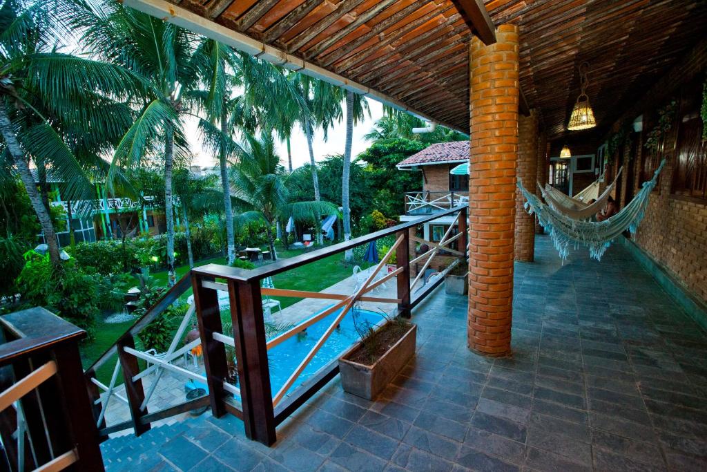 Balcony/terrace, Pousada Lua Cheia in Praia Do Frances